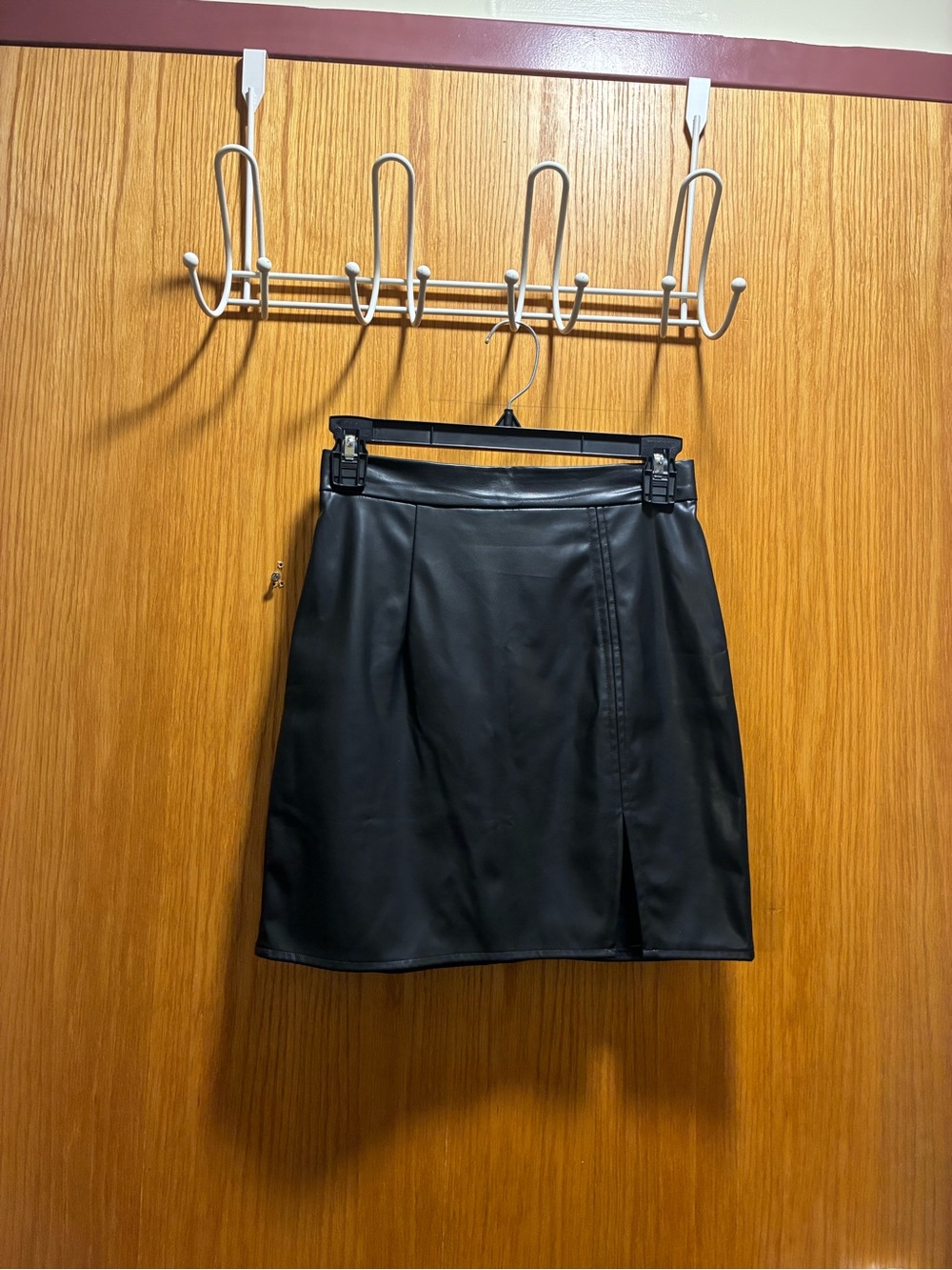 Black Leather Mini Skirt